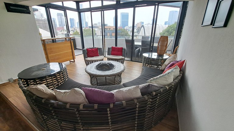 Delux Penthouse P/7, Jacuzzi y Vista a P. Reforma