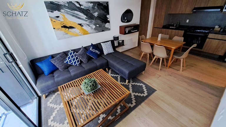 Super Chic Depa p/5 con Rooftop Pool y Gym en Roma Norte