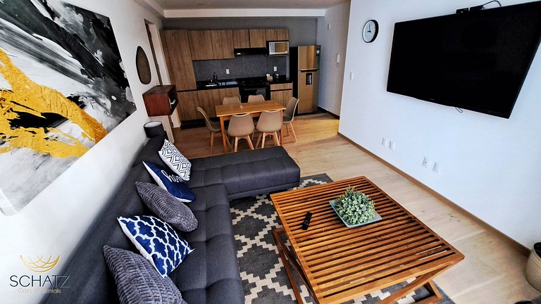 Super Chic Depa p/5 con Rooftop Pool y Gym en Roma Norte