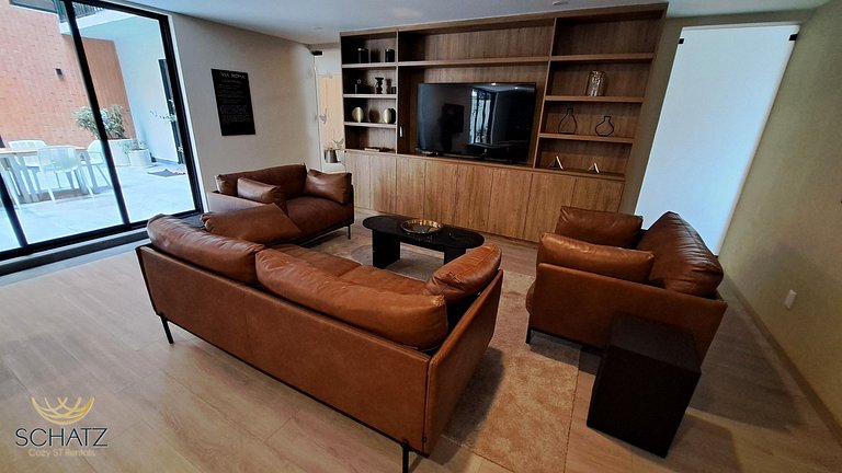 Super Chic Depa p/5 con Rooftop Pool y Gym en Roma Norte