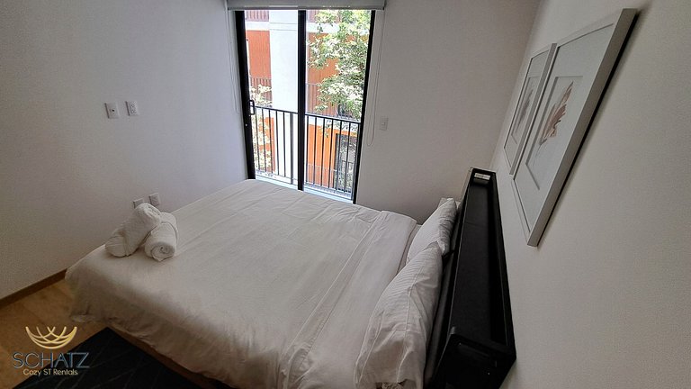 Super Chic Depa p/5 con Rooftop Pool y Gym en Roma Norte